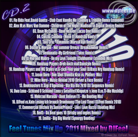 Feel Tunes Mix Up Best of 2010 Megamix 2011 CD1 & CD2 Mixed by DJFeel Feel Tunes Mix Up Best of 2010 Megamix 2011 CD1 & CD2 Mixed by DJFeel